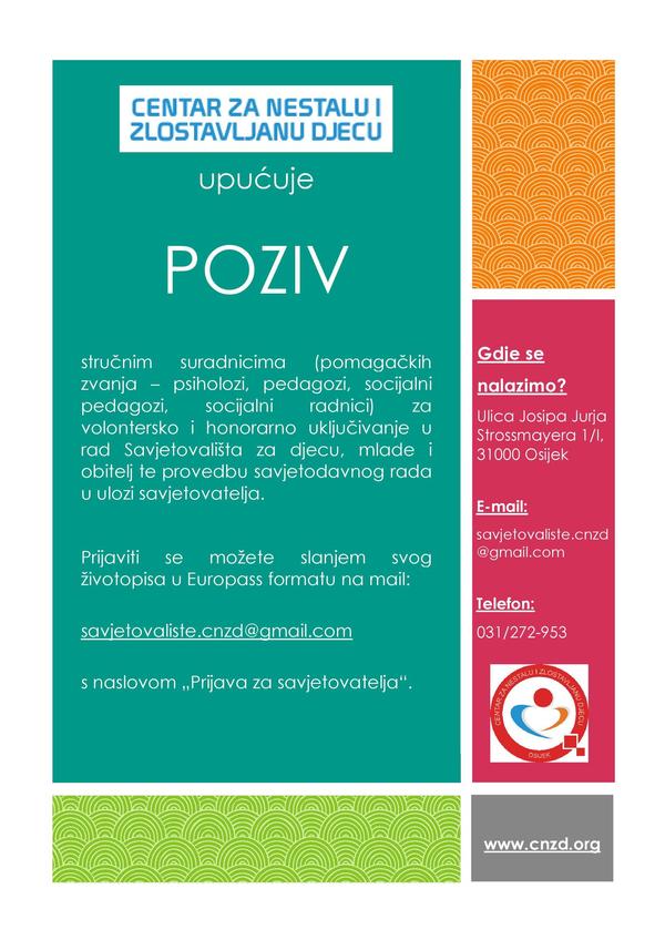 Medium poziv savjetovaliste