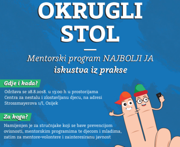 Medium snip okrugli stol